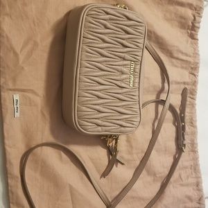 Mini MIU MIU Matelasse Leather Bag